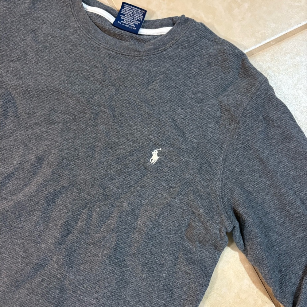 Polo Ralph Lauren Gray Waffle Tshirt Sleepwear Medium